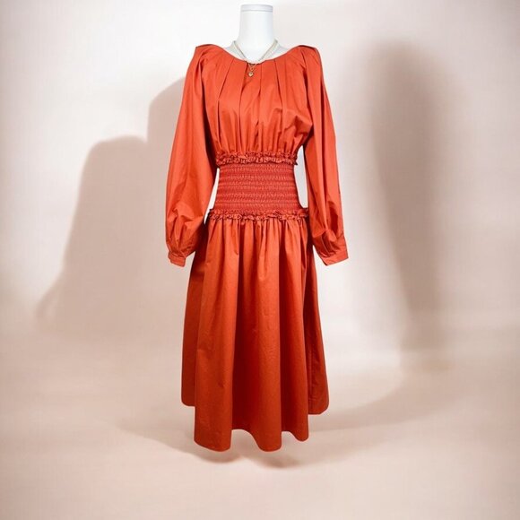 NWT En Saison Esme Midi Dress in Sienna - Picture 2 of 8